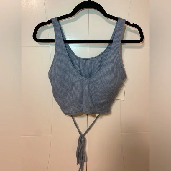 Blue Crop with String - Picture 1 of 2